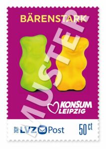 Briefmarke 0,50 € Konsum "Freche Früchtchen"