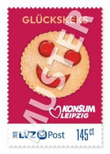 Briefmarke 1,45 € Konsum "Freche Früchtchen"